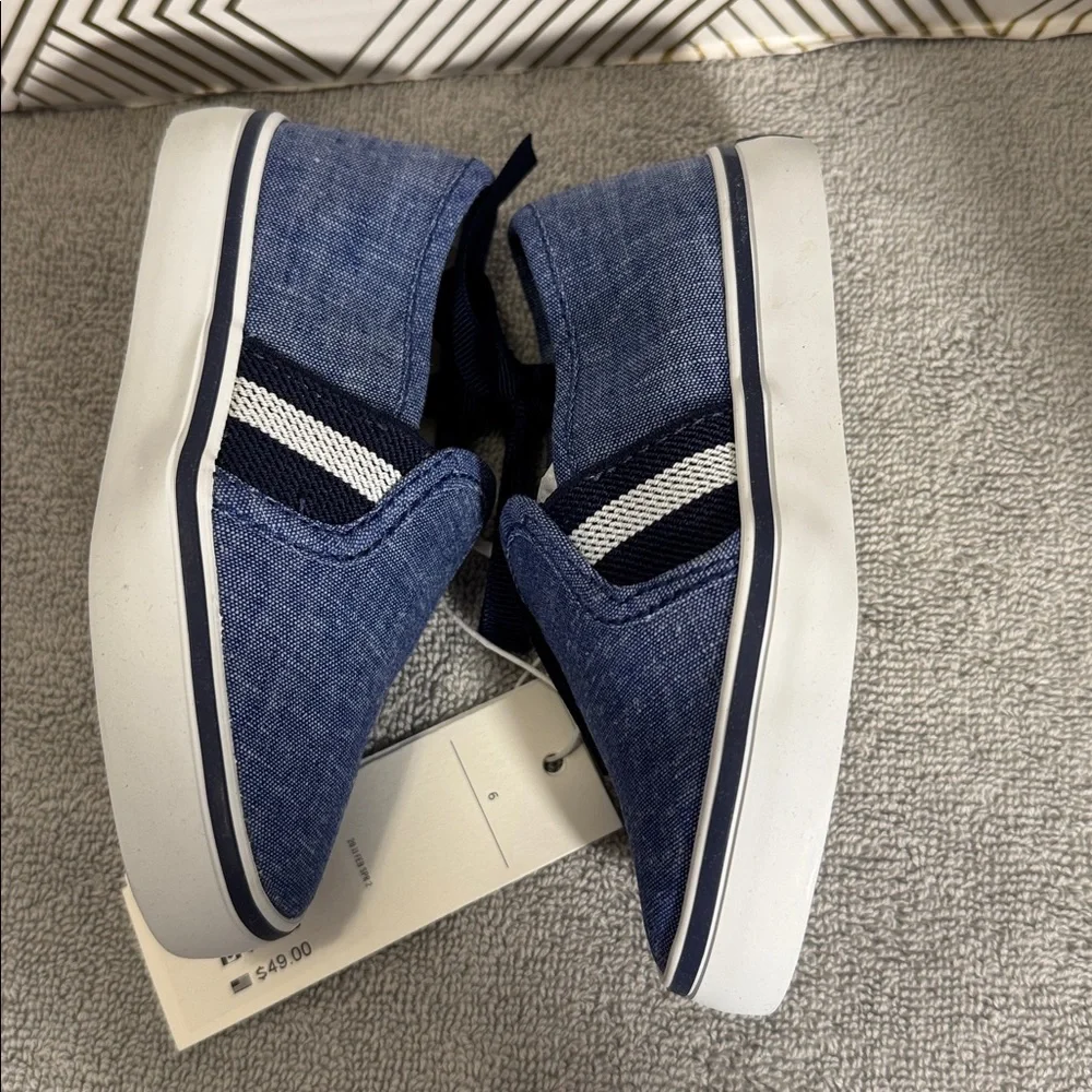 Janie and Jack sneakers NWT Blue Slip-On‎ Sneakers boys size 6